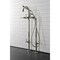 Aqua Vintage CCK8106DL Freestanding Tub Faucet with Supply Line, Stop Valve, Polished Nickel CCK8106DL - alternate 3